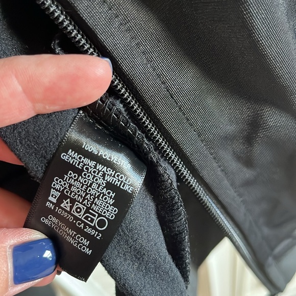 NWT Obey Cashed Out Track Jacket Sz XS - Picture 9 of 9